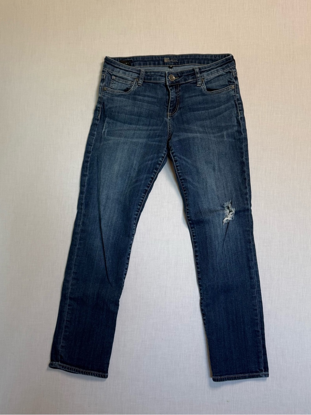 Kut from the Kloth Women’s Straight Leg Jeans - Dark Blue Wash